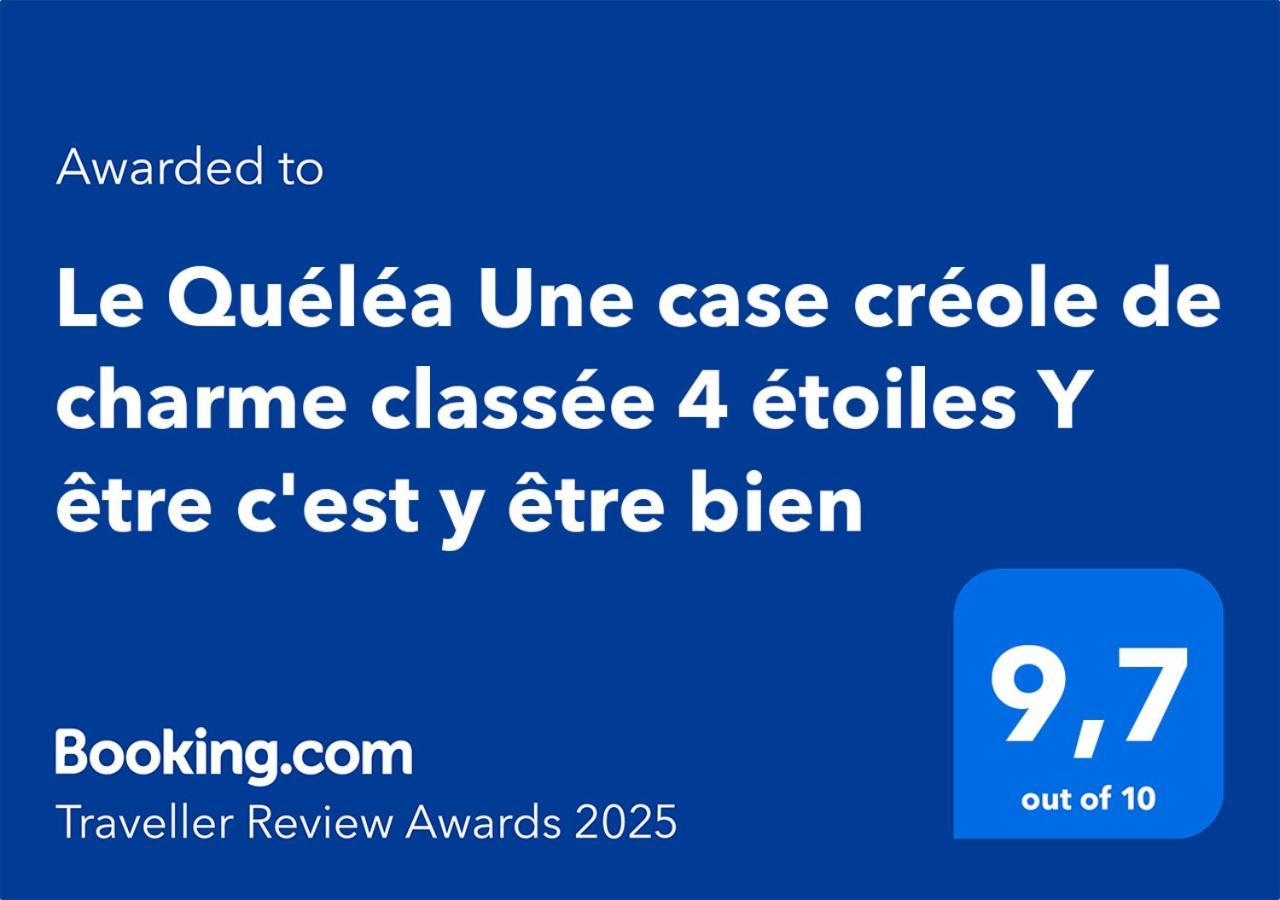 Le Quelea Une Case Creole De Charme Classee 4 Etoiles Y Etre C'Est Y Etre Bien Noël Exteriör bild
